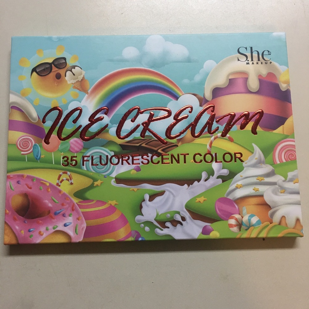 S.he Ice Cream 35 Fluorescent Color Eyeshadow